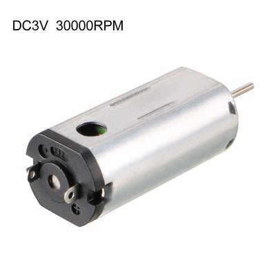 Harfington Uxcell DC Motor 3V 30000RPM Electric Motor Round Shaft 3 Pcs for RC Boat Toys Model