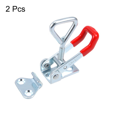 Harfington Uxcell Toggle Latch Clamp 150Kg 330lbs Capacity Pull Action Adjustable Latch GH-4001 2pcs