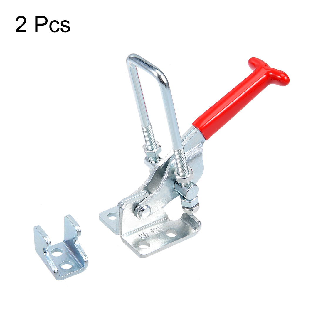uxcell Uxcell Toggle Latch Clamp 320Kg 704lbs Capacity Pull Action Adjustable Latch GH-431 2pcs