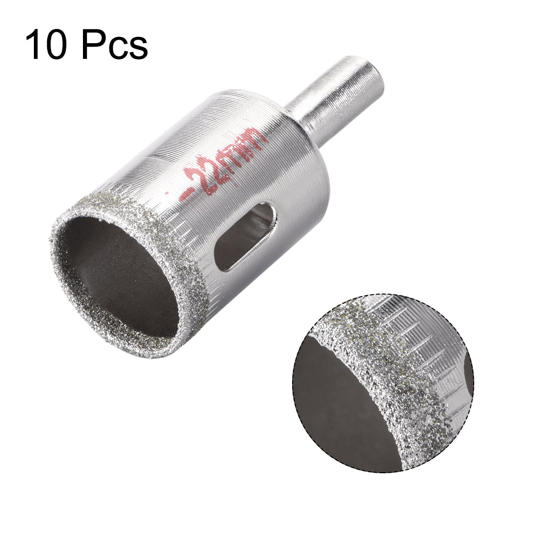 Uxcell Uxcell 22mm Diamond Drill Bits Hole Saws for Glass Ceramic Porcelain Tiles 10 Pcs