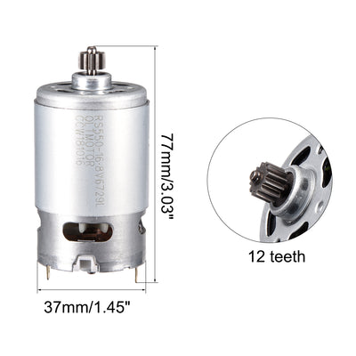 Harfington Uxcell DC 16.8V 23000RPM Electric Gear Motor 12 Teeth for Various Cordless Screwdriver