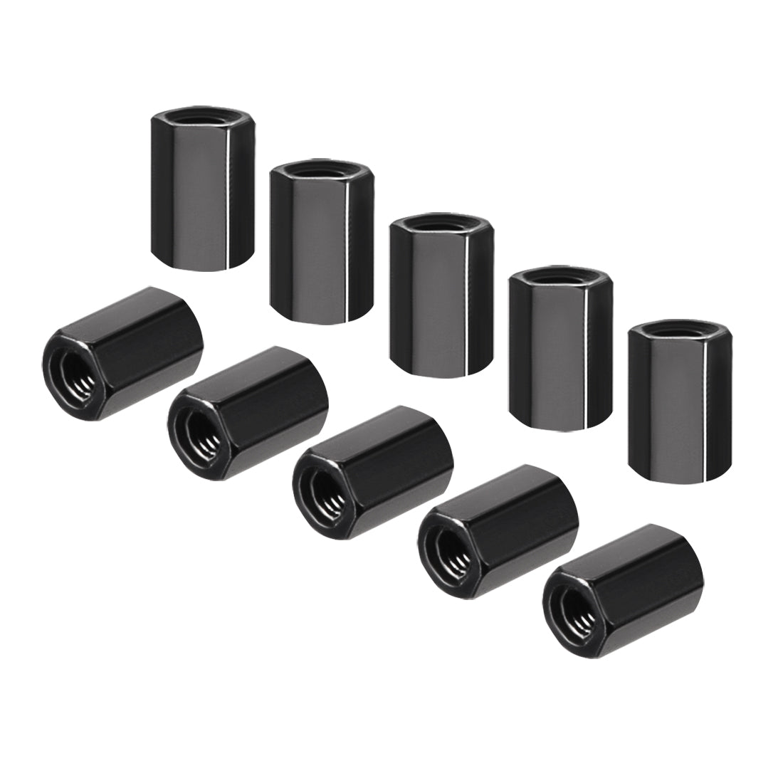 uxcell Uxcell M3x8mm Aluminum Hex Standoff PCB Pillar Spacer,for Quadcopter,Black,10pcs