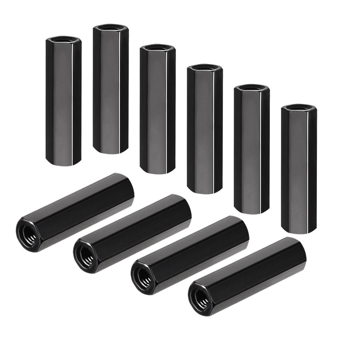 uxcell Uxcell M3x20mm Aluminum Hex Standoff PCB Pillar Spacer,for Quadcopter,Black,10pcs