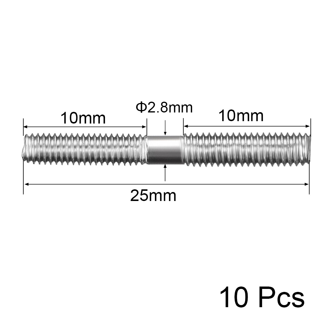 Uxcell 304 Stainless Steel Rod Linkage Push Rod Connector for DIY ...