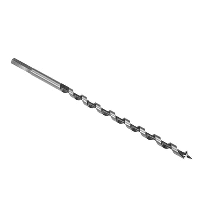 Harfington Uxcell Auger Drill Bit Wood Hex Shank 8mm Cutting Dia High Carbon Steel for Electric Bench Drill Woodworking Carpentry