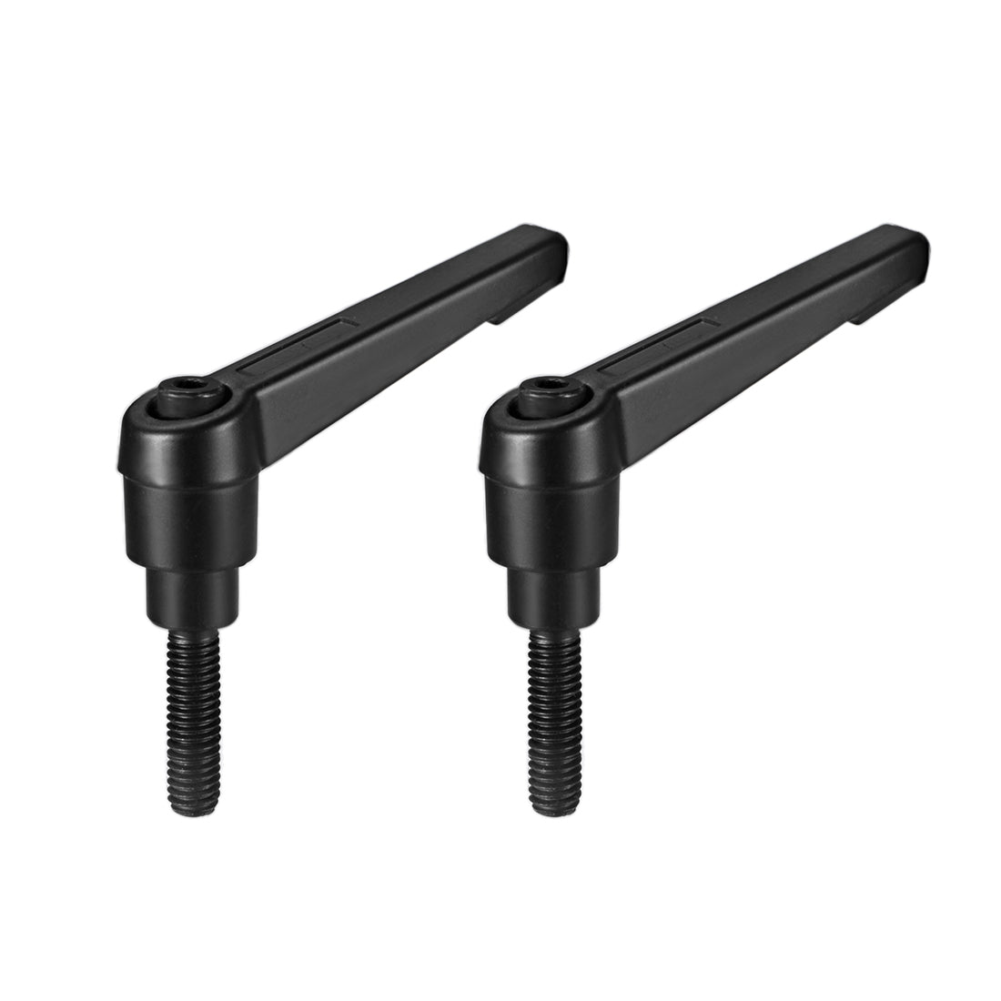 uxcell Uxcell Handles Adjustable Clamping Lever Push Button Ratchet Male Threaded Stud 2Pack