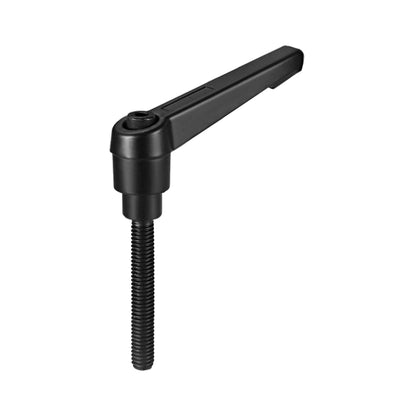 Harfington Uxcell M12 x 60mm Handle Adjustable Clamping Lever Thread Push Button Ratchet Male Threaded Stud