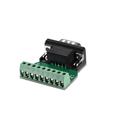 Harfington Uxcell D-sub DB9 Breakout Board Connector 9 Pin 2 Row Male RS232 Serial Port Solderless Terminal Block Adapter