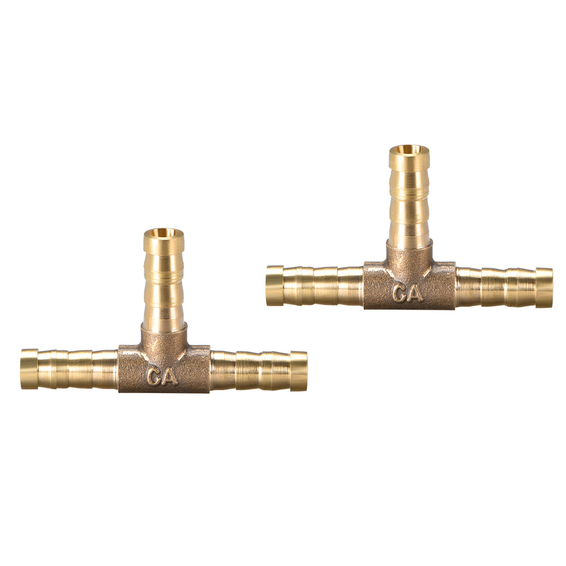Uxcell Uxcell 16mm or 5/8" ID Brass Barb Splicer Fitting,T-Shaped 3Way,Barb Hose Fitting