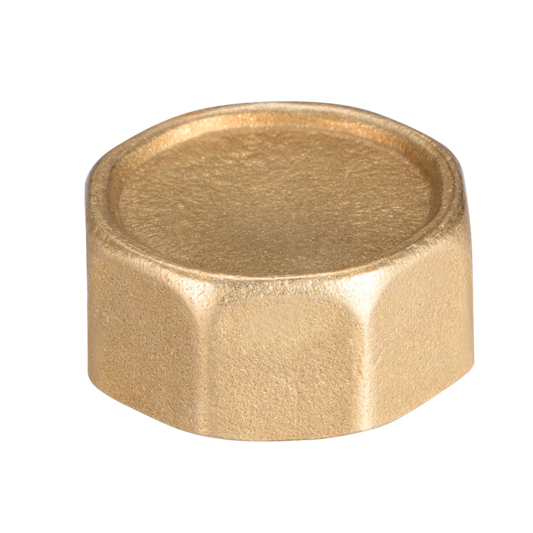 Uxcell Uxcell Brass Cap, Hex Pipe Fitting 1/2"G Female Pipe Connector