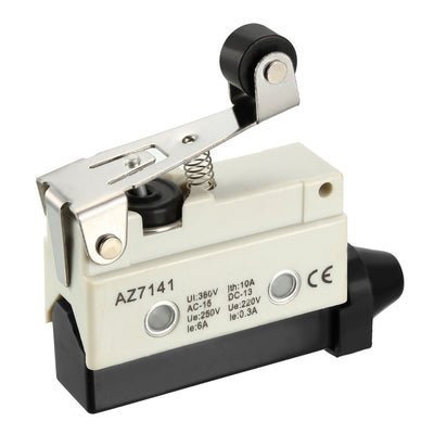 Harfington Uxcell AZ-7141 SPDT 1NO+1NC  Panel Mount Roller Plunger Type Micro Limit Switch