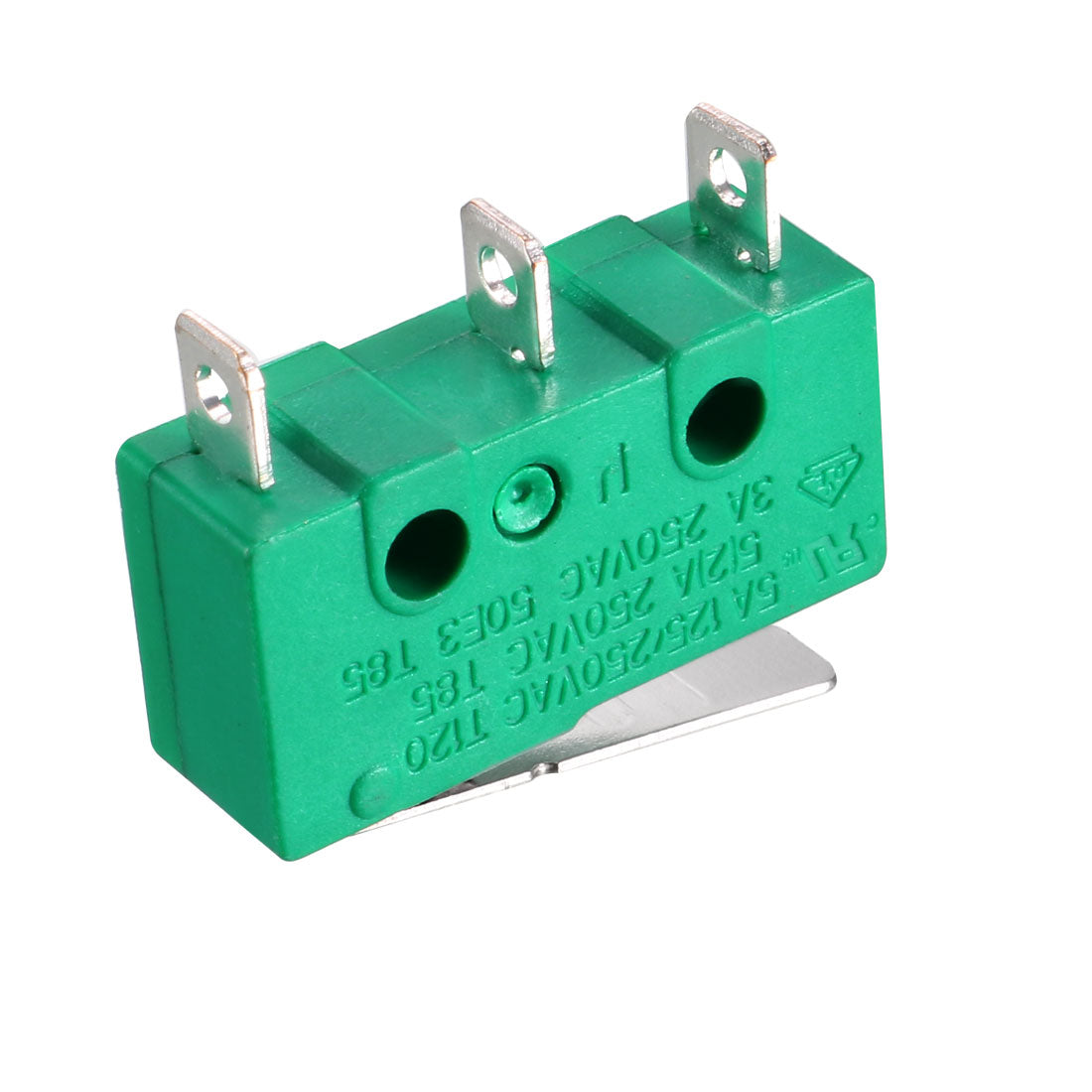 uxcell Uxcell 4PCS KW4-3Z-3 Micro Limit Switch SPDT NO NC 3 Terminals Momentary Short Straight Lever Type Green