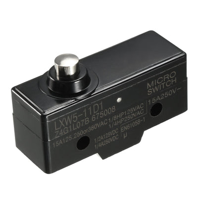 Harfington Uxcell LXW5-11D1 1NO + 1NC Short Reed Snap Button Lever Type Micro Limit Switch