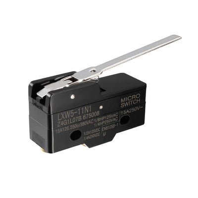 Harfington Uxcell LXW5-11N1 1NO + 1NC Long Hinge Lever Type Miniature Micro Switch