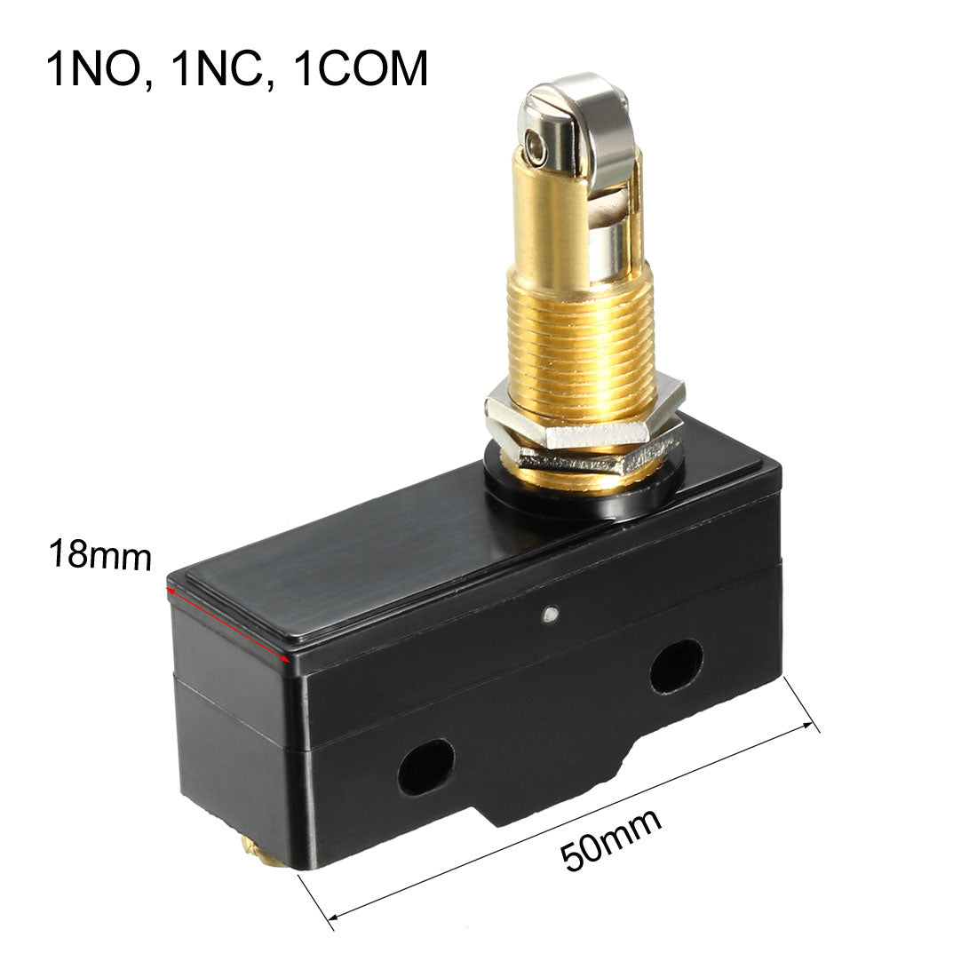 uxcell Uxcell LXW5-11Q2 1NO + 1NC Panel Mount Roller Plunger Miniature Micro Switch