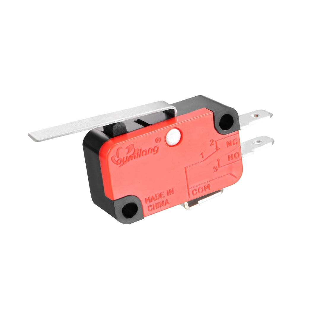 uxcell Uxcell OV-152-1C25 15A 125/250VAC SPDT NO NC 3 Terminals Hinge Lever Type Miniature Micro Switch