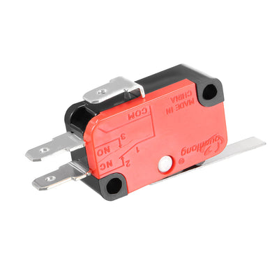Harfington Uxcell OV-152-1C25 15A 125/250VAC SPDT NO NC 3 Terminals Hinge Lever Type Miniature Micro Switch