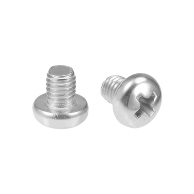 uxcell Uxcell Machine Screws Phillips Cross Pan Head Screw 304 Stainless Steel Fasteners Bolts 50 Pcs
