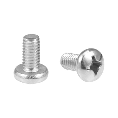 uxcell Uxcell Machine Screws Pan Phillips Head Screw 304 Stainless Steel Fasteners Bolts 10Pcs