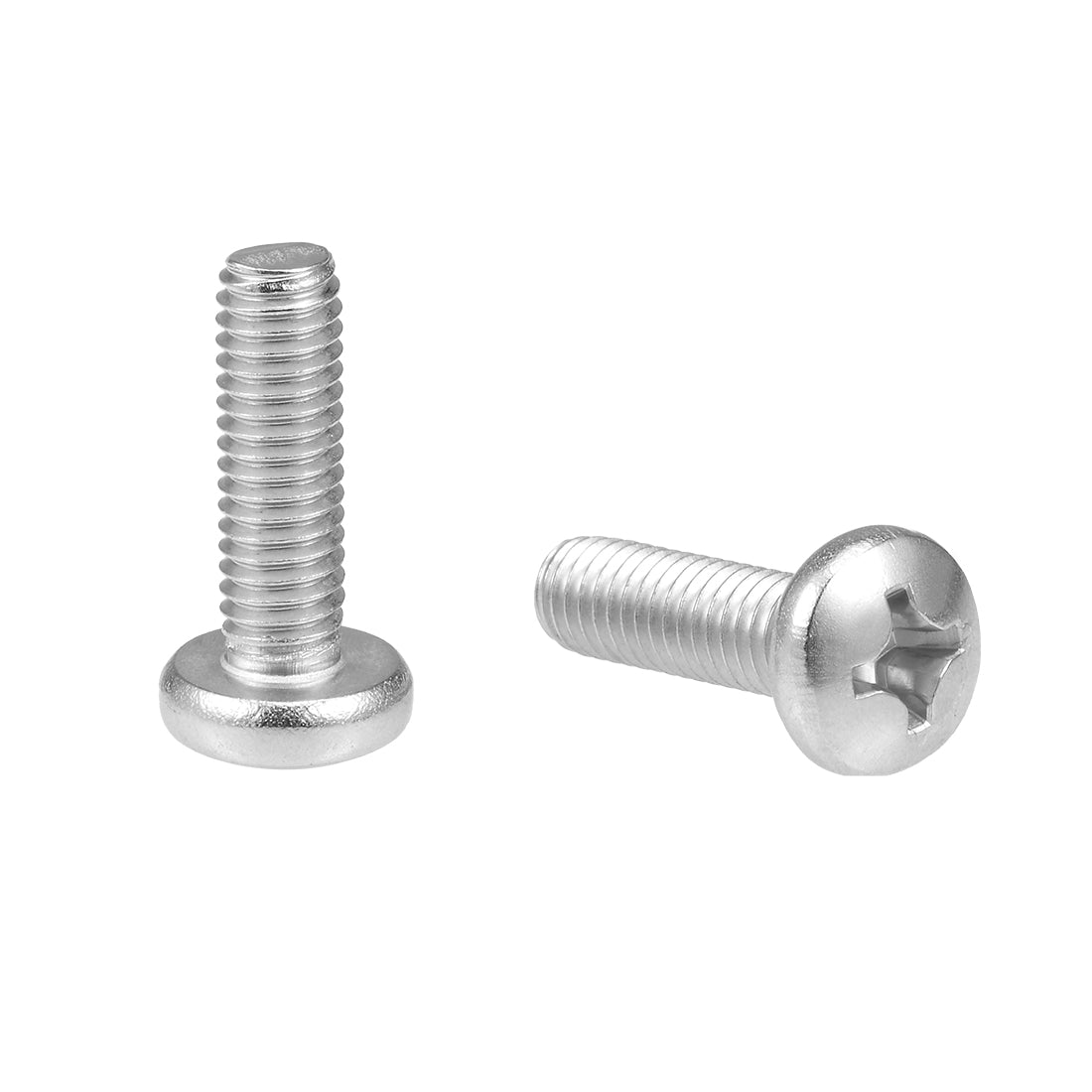 Uxcell Uxcell M6x35mm Machine Screws Pan Phillips Cross Head Screw 304 Stainless Steel Fasteners Bolts 15Pcs