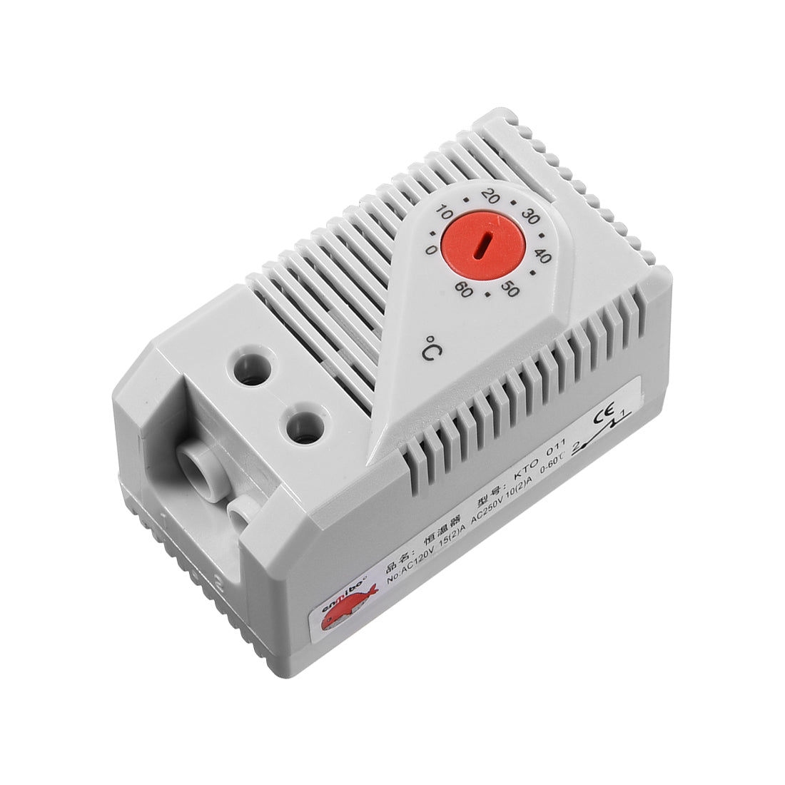 uxcell Uxcell Mechanical Thermostat, KTO011 0-60℃ Adjustable Compact Normally Close(N.C) Temperature Controller Switch