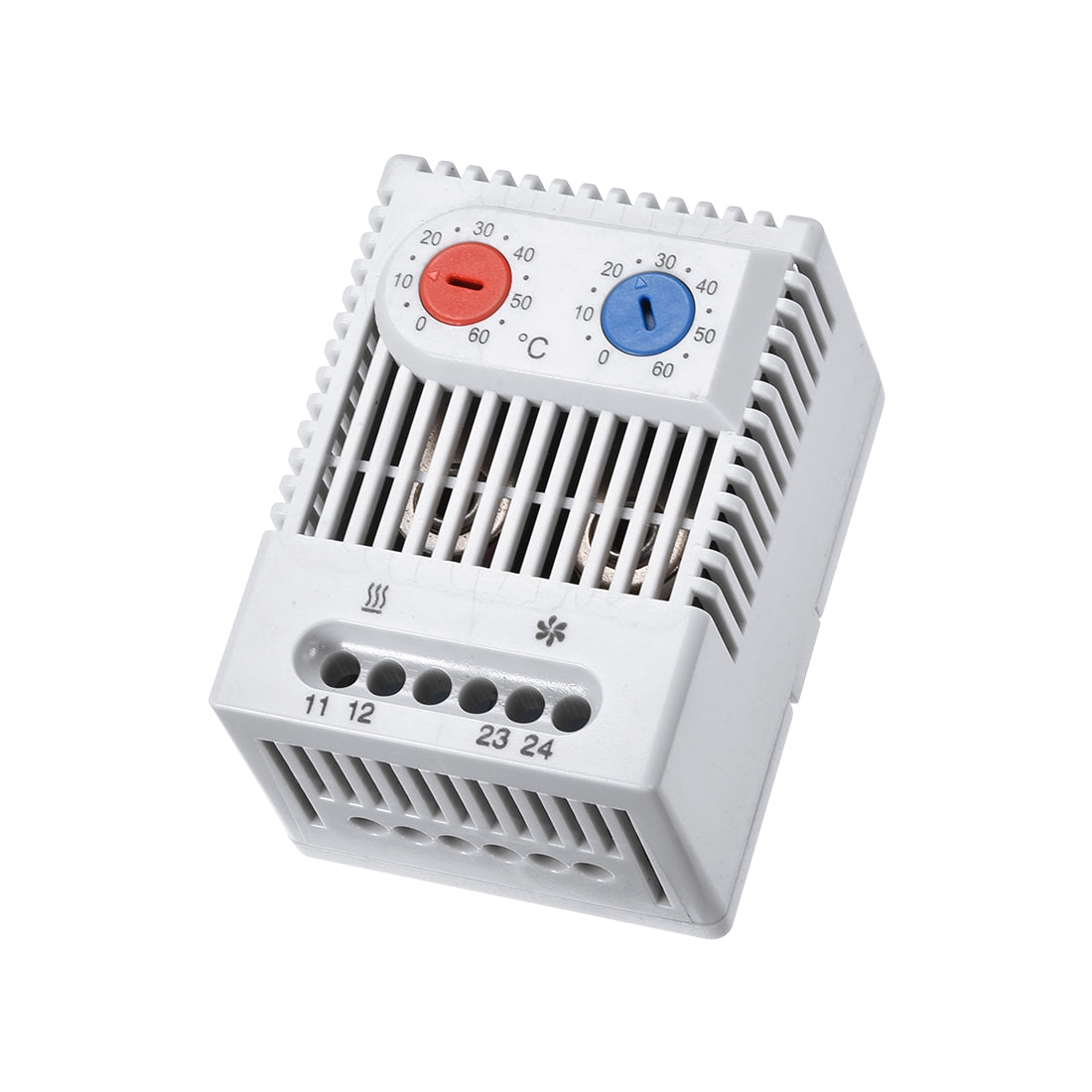 uxcell Uxcell Mechanical Thermostat, 0-60℃ Adjustable Compact N.C+N.O Temperature Controller Switch