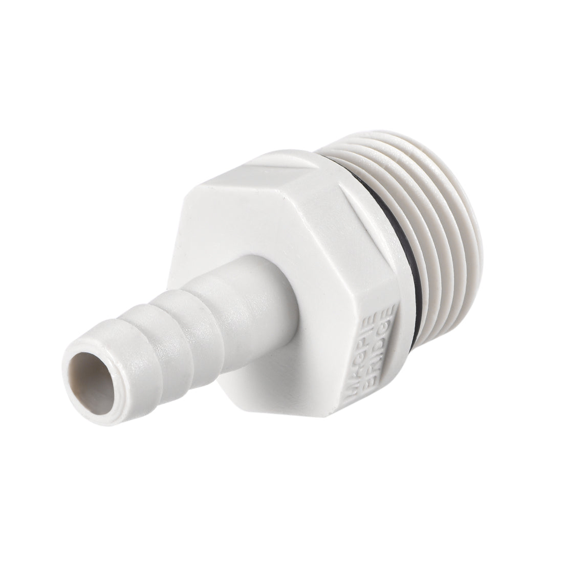 Uxcell Uxcell PVC Barb Hose Fitting Connector Adapter 10mm or 25/64" Barbed x 1/2" G Male Pipe 10pcs