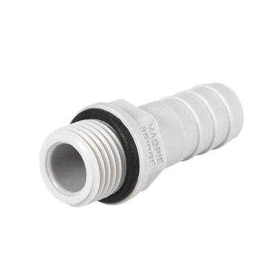 Harfington Uxcell PVC Barb Hose Fitting Connector Adapter 8mm or 5/16" Barbed x 1/8" G Male Pipe 20pcs