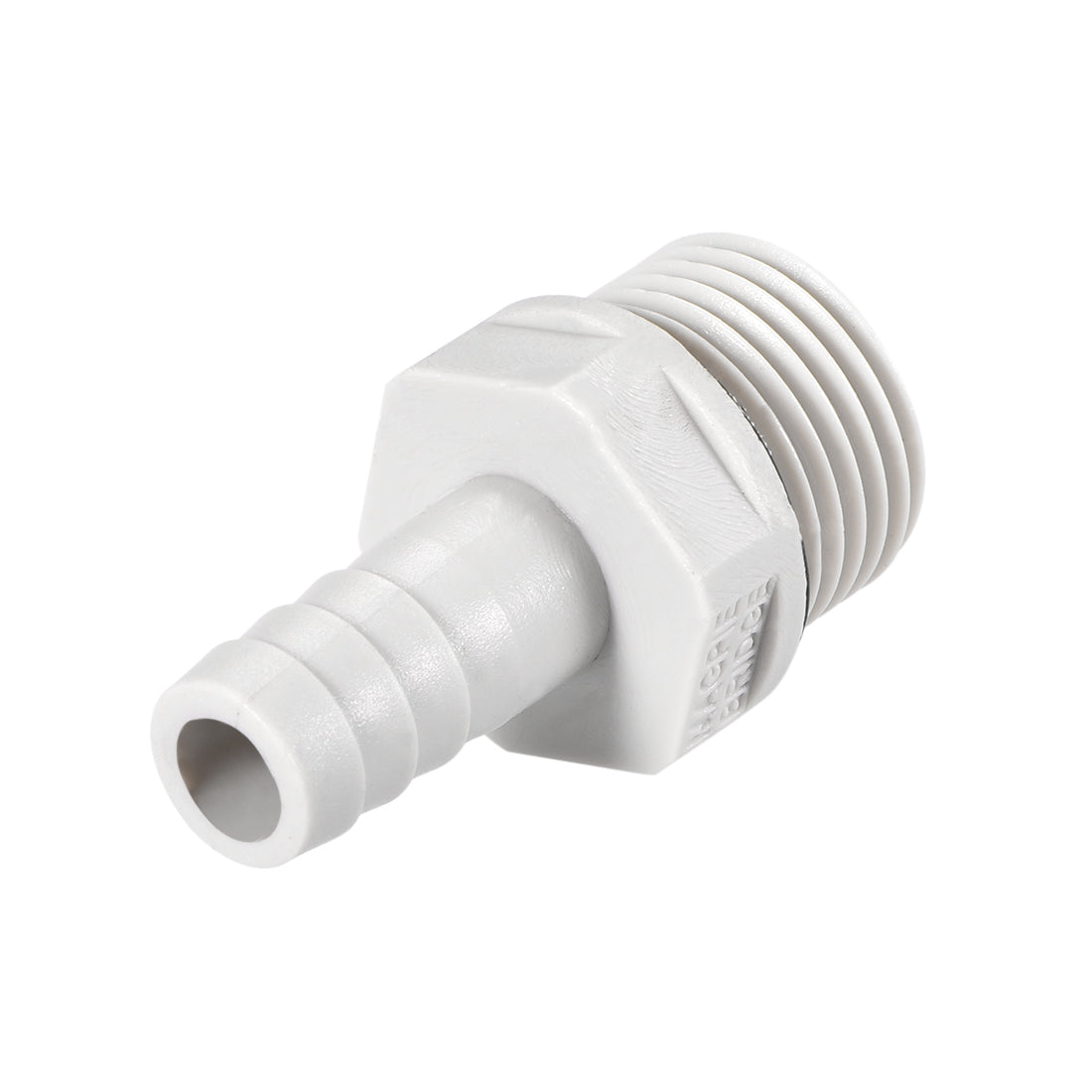 Uxcell Uxcell PVC Barb Hose Fitting Connector Adapter 6mm or 15/64" Barbed x 1/4" G Male Pipe 5pcs