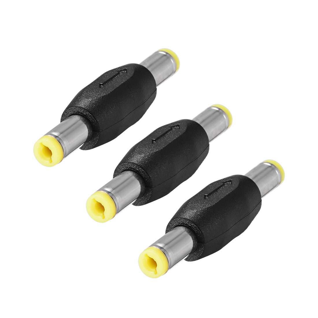 uxcell Uxcell DC Male to Male Coupler Connector 5.5mm x 2.1mm Power Cable Jack Adapter 3Pcs