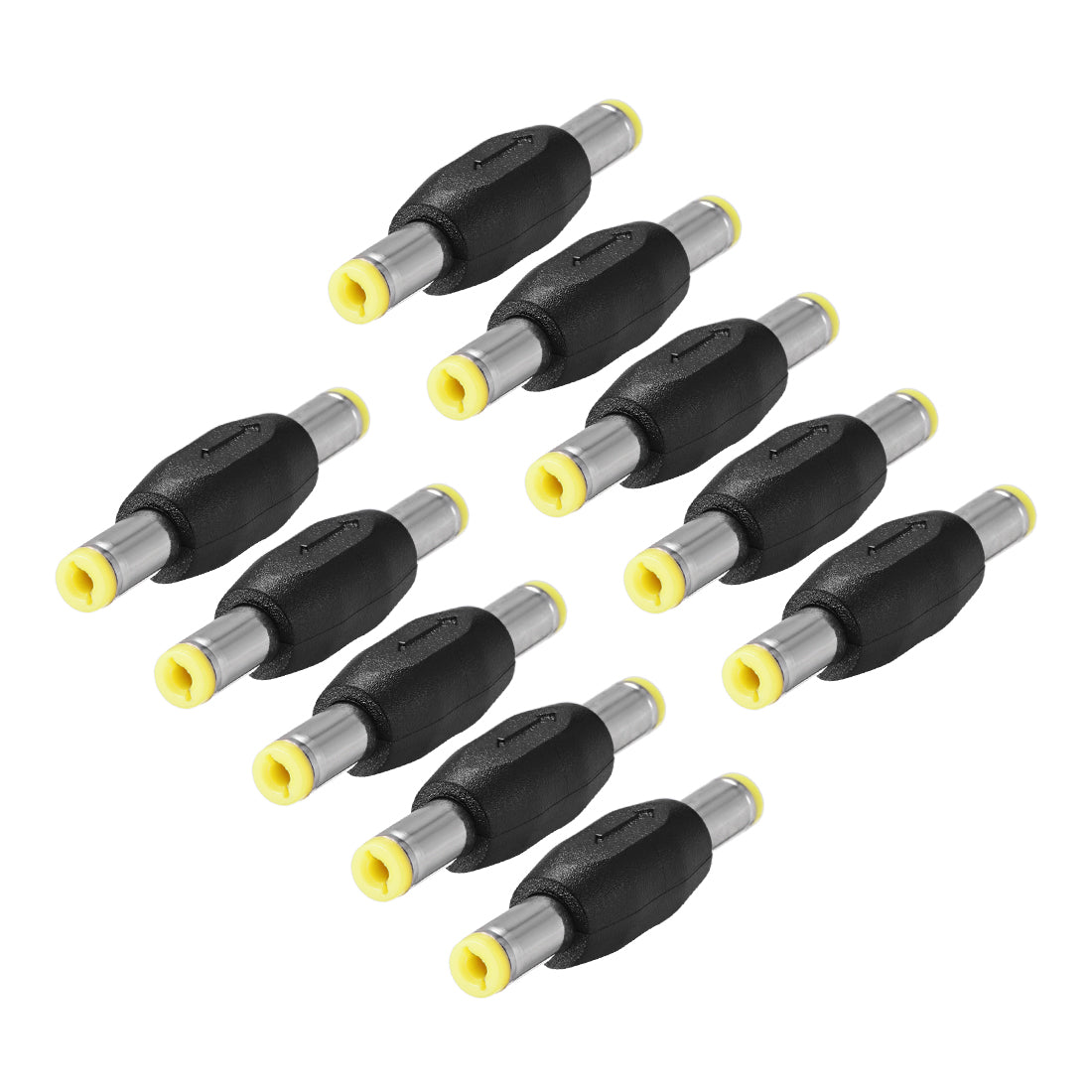 uxcell Uxcell DC Male to Male Coupler Connector 5.5mm x 2.1mm Power Cable Jack Adapter 10Pcs
