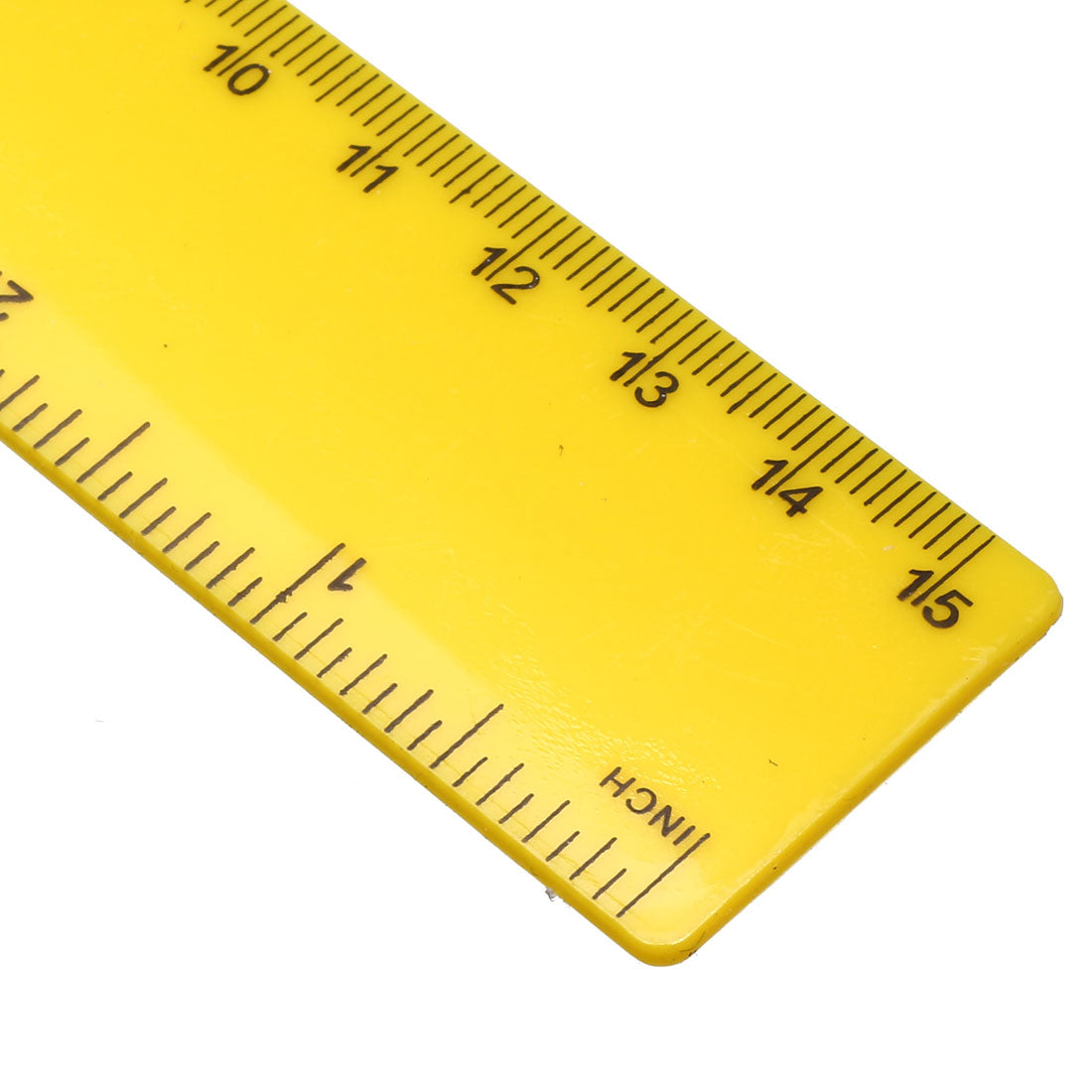 uxcell Uxcell Plastic Ruler 15cm 6 inches Straight Ruler Yellow Measuring Tool