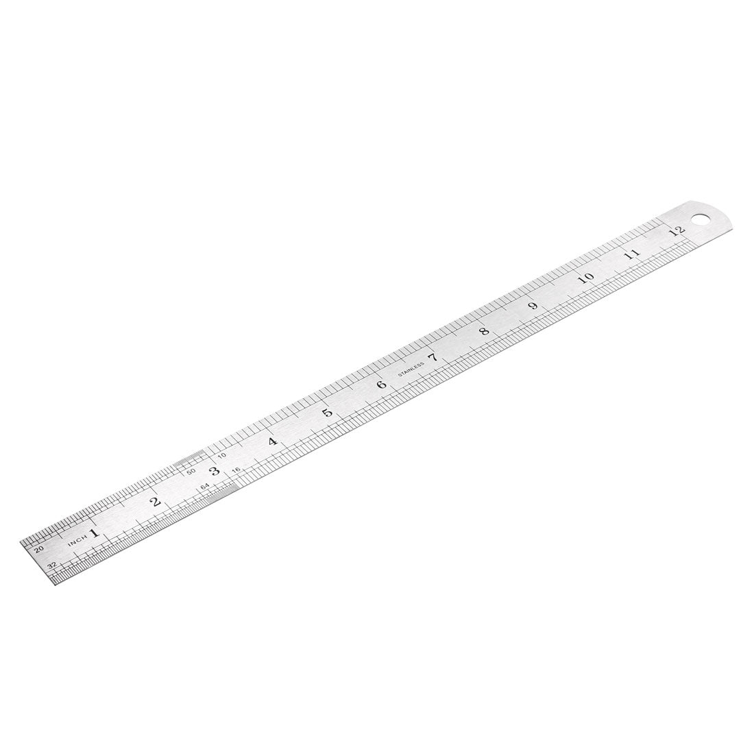 uxcell Uxcell Stainless Steel Ruler 12-inch (30cm) Straight Ruler Inches and Metric Scale