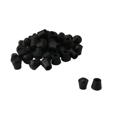 uxcell Uxcell Rubber Leg Cap Tip Cup Feet Cover 10mm 3/8" Inner Dia 40pcs for Furniture Chair