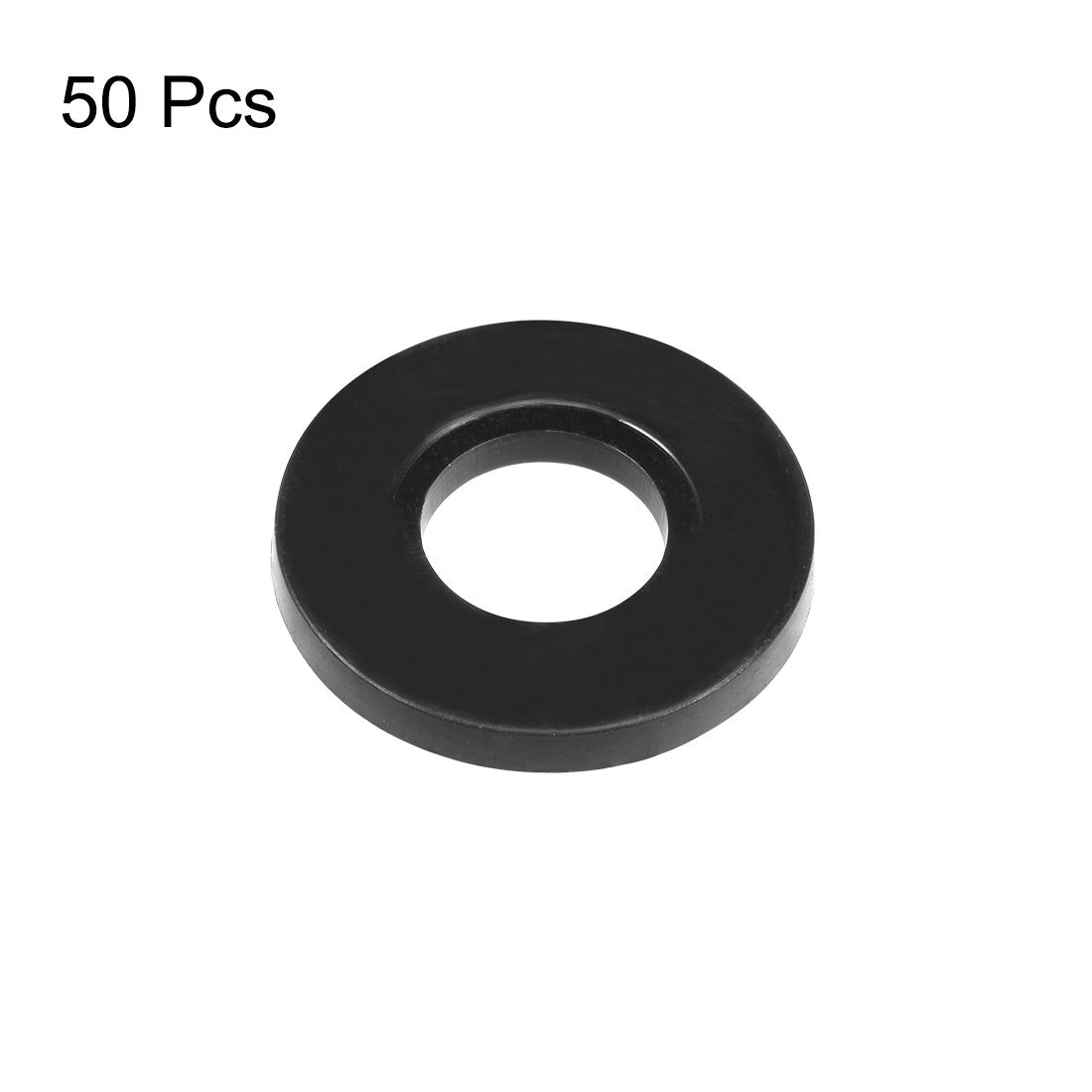uxcell Uxcell Nylon Flat Washers for 8mm ID 19mm OD 2mm Thick 50PCS