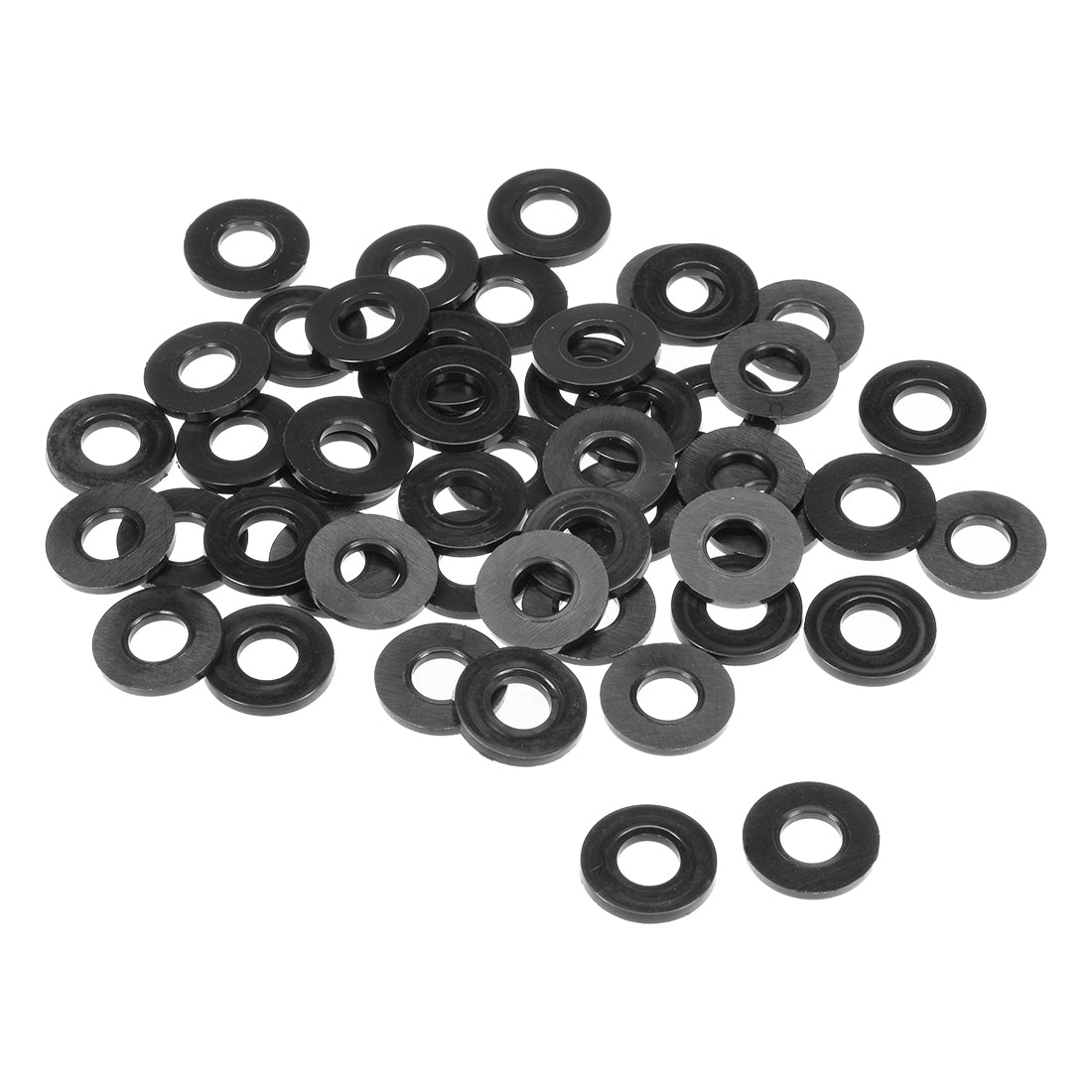 uxcell Uxcell Nylon Flat Washers for 8mm ID 19mm OD 2mm Thick 50PCS