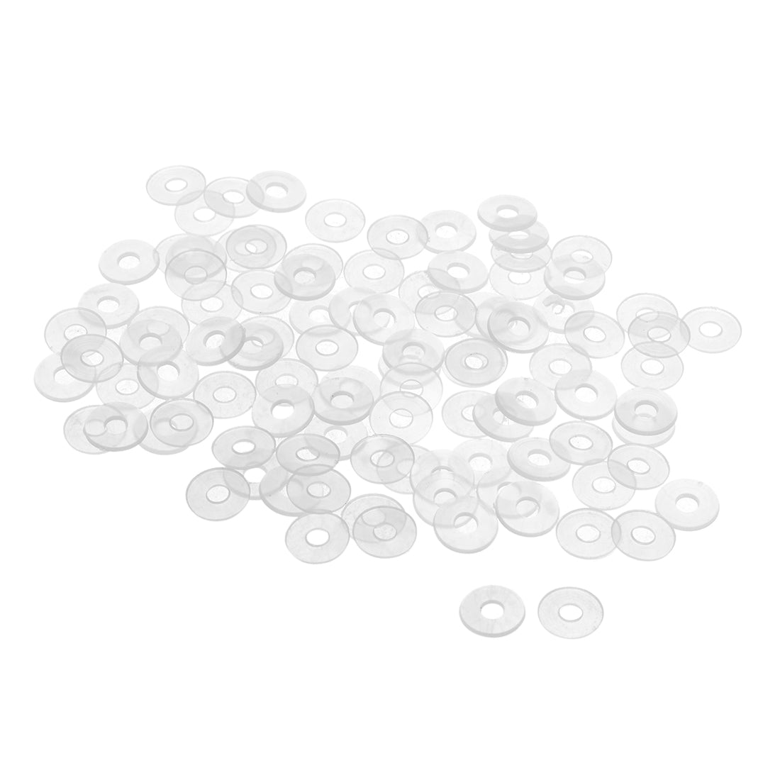 uxcell Uxcell White Nylon Flat Washers for Screws Bolts 100PCS