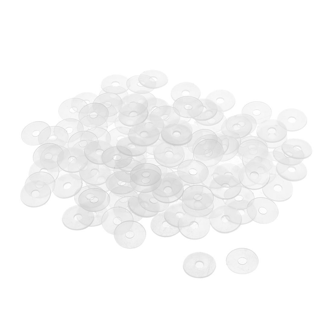 Uxcell Uxcell Nylon Flat Washers 12mm ID 20mm OD 1mm Thick Clear 300PCS