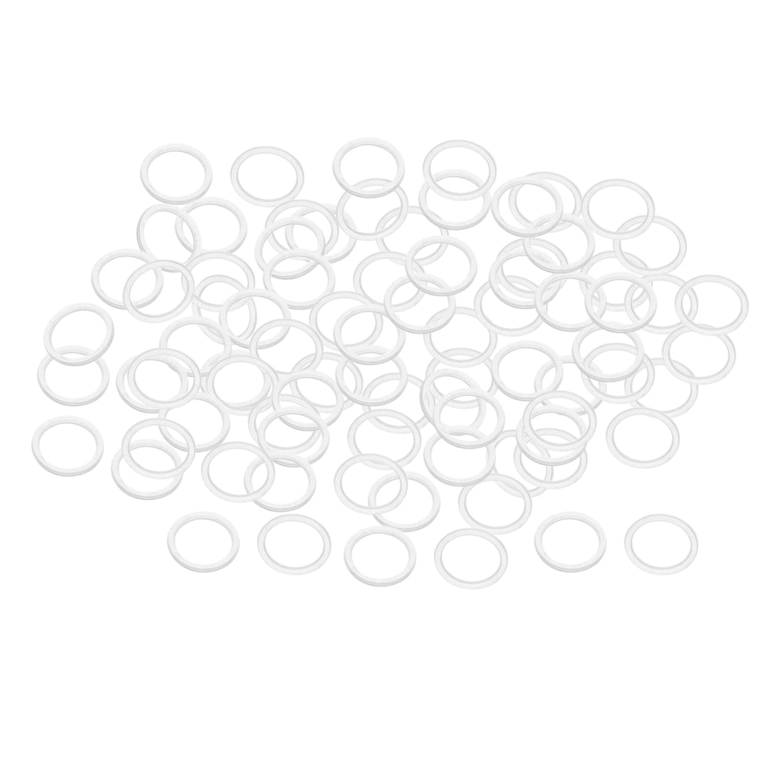 uxcell Uxcell White Nylon Flat Washers for Screws Bolts 100PCS