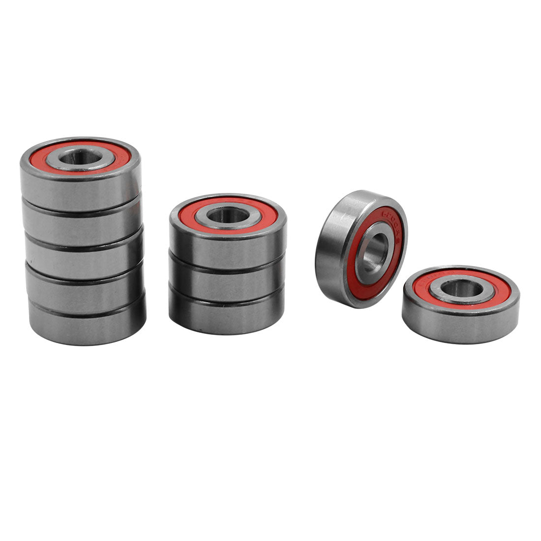 Harfington Uxcell 10pcs Universal 6200RS Deep Groove Sealed Shielded Ball Bearing 30 x 10 x 9mm