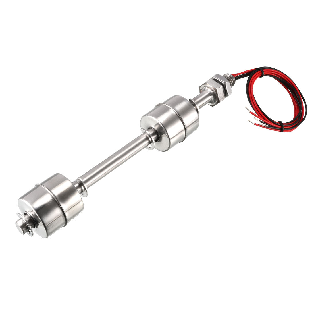 uxcell Uxcell Stainless Steel Dual Ball Float Switch 175mm/6.89inch Tank Vertical Water Level Sensor