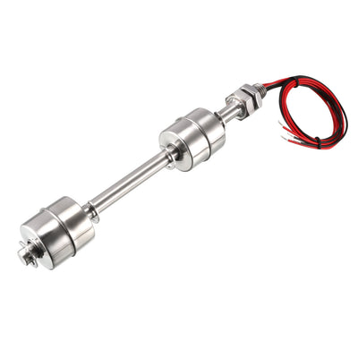 Harfington Uxcell Stainless Steel Dual Ball Float Switch 175mm/6.89inch Tank Vertical Water Level Sensor