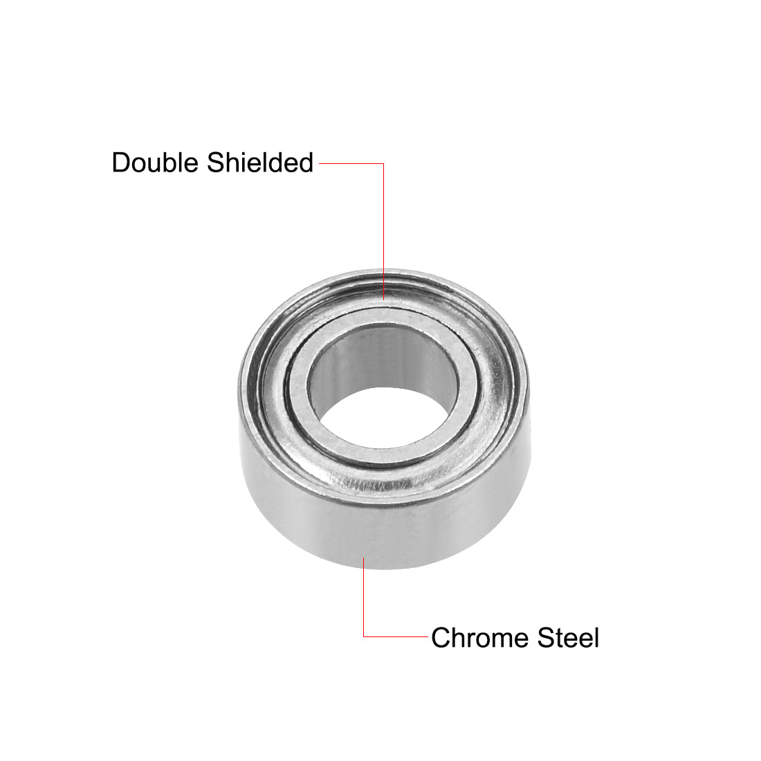 uxcell Uxcell Deep Groove Ball Bearings Inch Double Shielded Chrome Steel P0 Z1