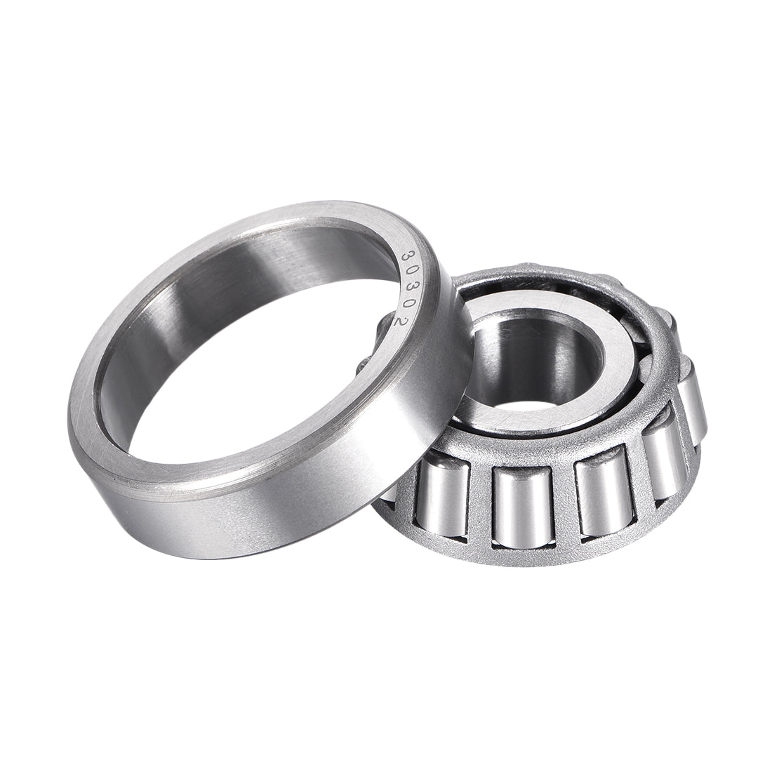 uxcell Uxcell Tapered Roller Bearing Cone and Cup Set Chrome Steel Metric