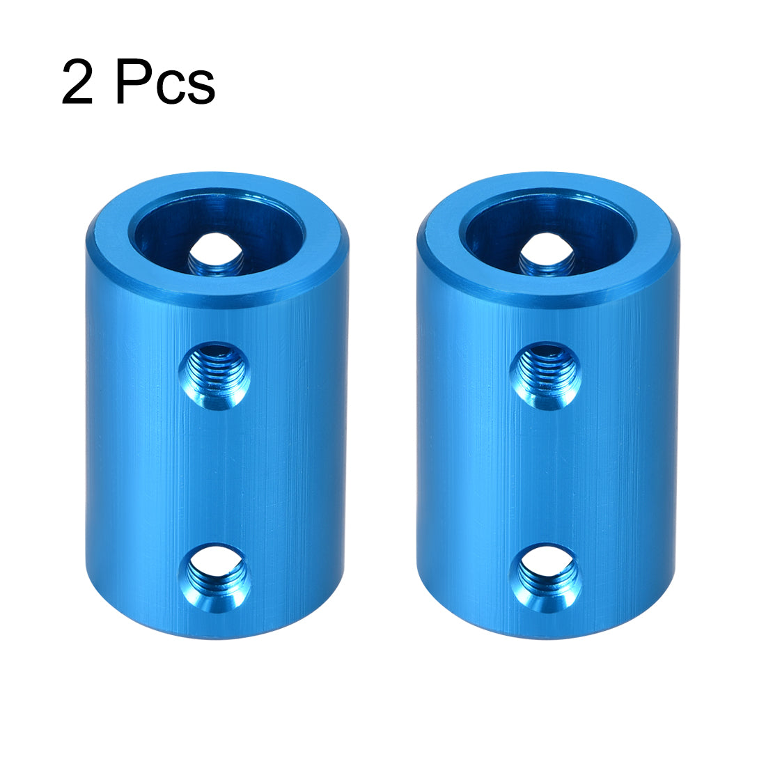uxcell Uxcell Shaft Coupling 10mm to 10mm Bore L25xD16 Robot Motor Wheel Rigid Coupler Connector Blue 2 Pcs