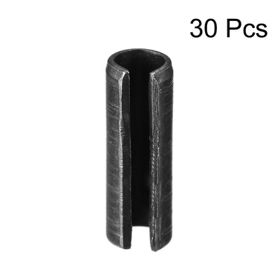Harfington Uxcell 2.3mm x 20mm Dowel Pin Carbon Steel Split Spring Roll Shelf Support Pin Fasten Hardware Black 30 Pcs