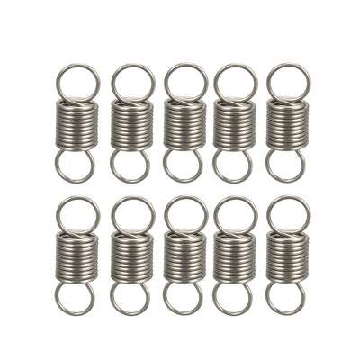 Harfington Uxcell Extended Tension Spring Wire Diameter 0.02", OD 0.2", Free Length 0.59" 10pcs