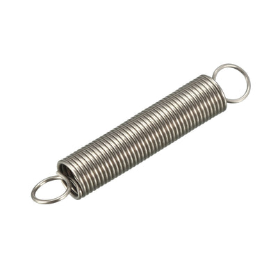 Harfington Uxcell Extended Tension Spring Wire Diameter 0.02", OD 0.2", Free Length 1.18" 5pcs