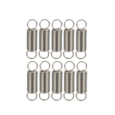 Harfington Uxcell Extended Tension Spring Wire Diameter 0.016", OD 0.16", Free Length 0.59" 10pcs