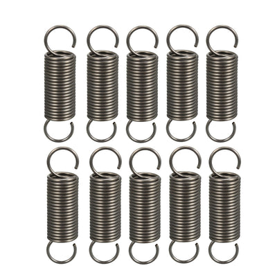 Harfington Uxcell Extended Tension Spring Wire Diameter 0.04", OD 0.39", Free Length 1.57" 10pcs